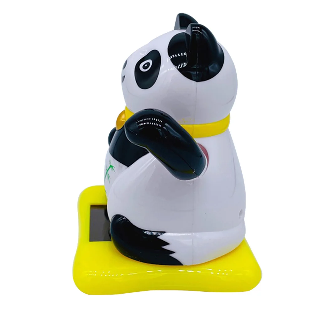 

Creative Bobblehead For Solar Powered Shaking Head Decoration Cute Mini Panda Accessories Auto Decorations Animal Ornament