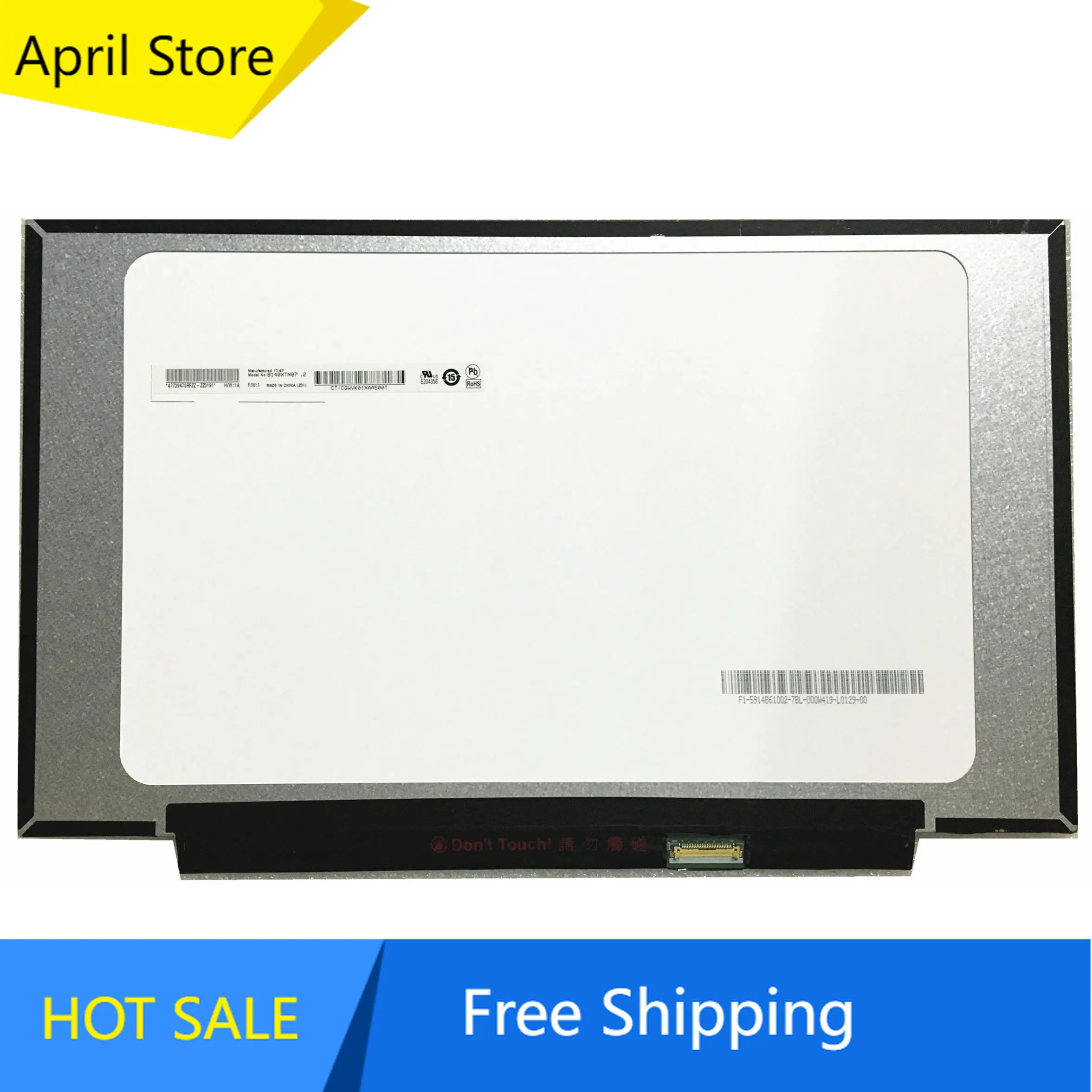  B140XTN07.2 B140XTN07.3 B140XTN07 14.0'' Laptop Lcd Screen 1366*768 EDP 30 pins