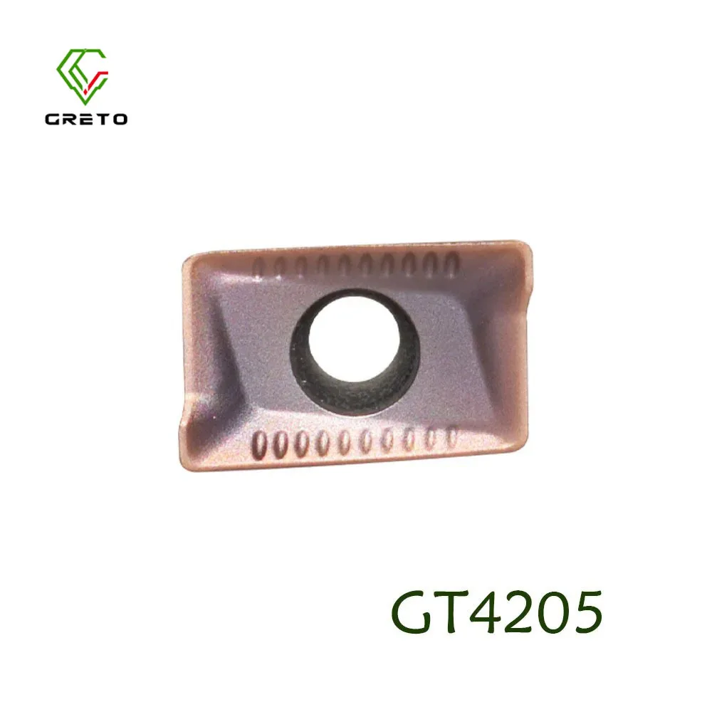 GRETO APKT1035 PDSR APKT1035PDSR APKT 1035 PDSR GT4202 Black Color Carbide Milling Insert APKT For Steel and Stainless Steel