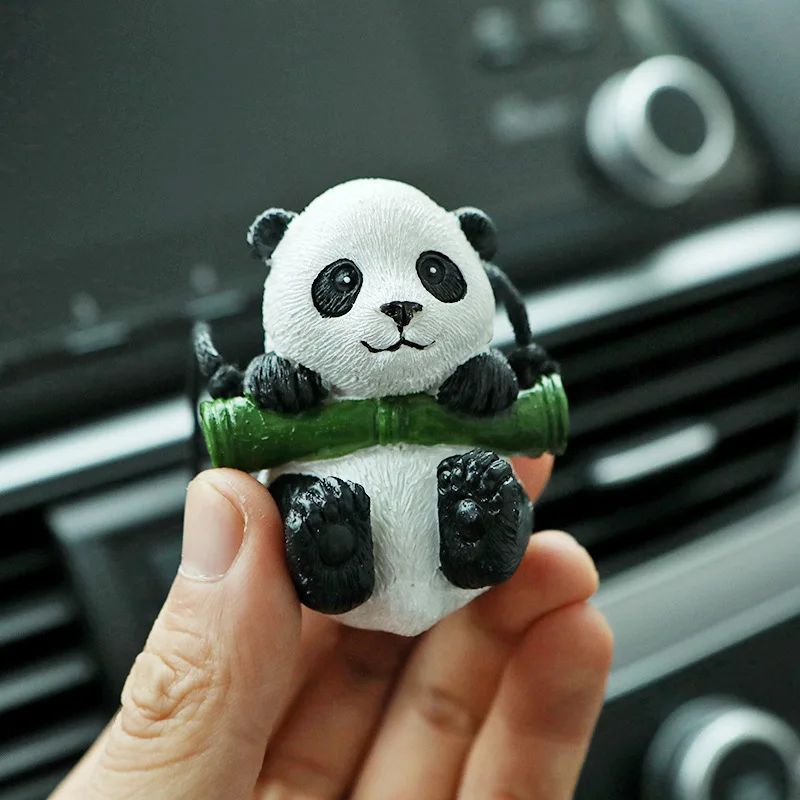 New Car Pendant Creative Cartoon Cute Swinging Panda Rear-view Mirror Pendant Car Interior Decorative Accessories Supplies