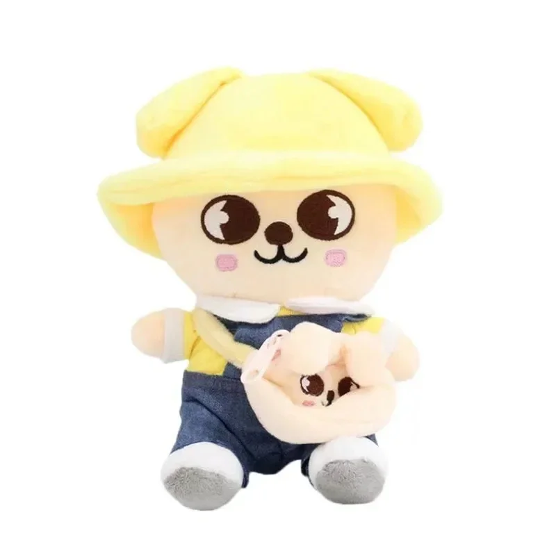 Frühling Kindergarten Streunende Kinder Nette Plüsch Sitzen Puppe mit Hut Rucksack Puppe kinder Geschenk Kawaii Begleiter Spielzeug