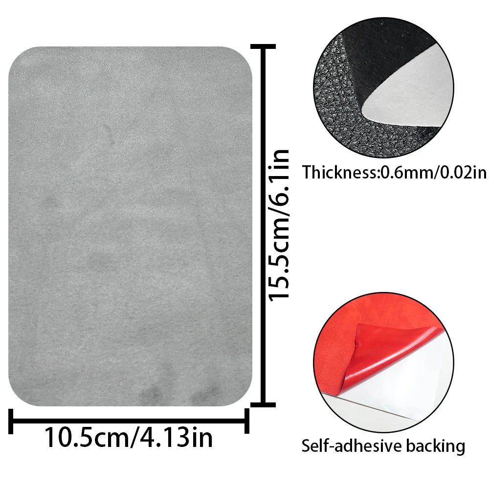 4Pcs High Elastic Self-Adhesive Suede Sticker 10.5x15.5cm Leather Maintenance Set Leather Strips Leather Patch For Bag