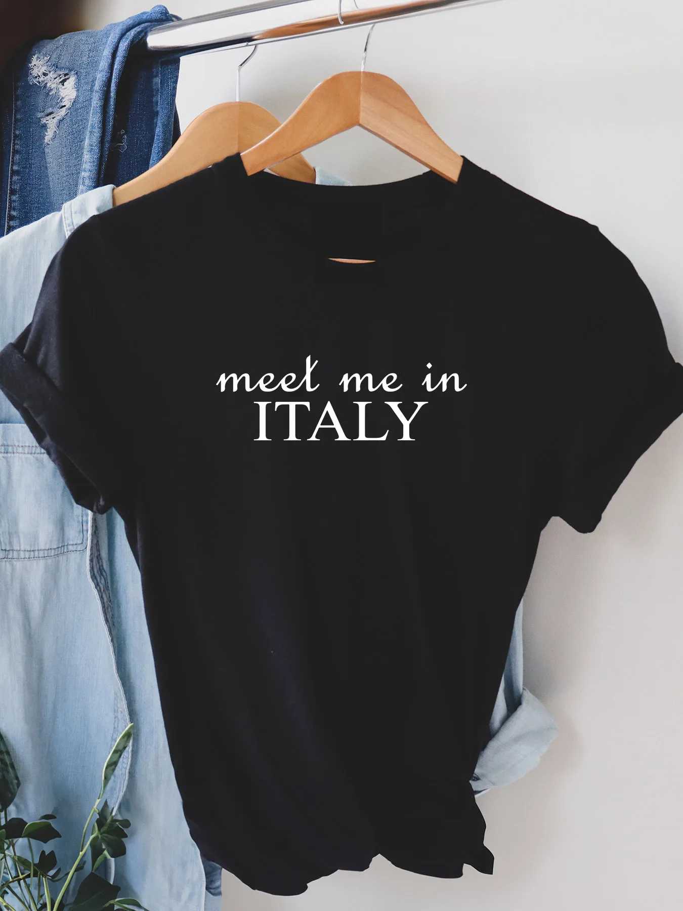 

Women's Letter Print T-Shirt White Text Short Sleeve Neck Casual Breathable Regular Fit for Summer Clothing