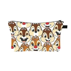 Chip n Dale Makeup Bags Cartoon Girls Cosmetics Zipper Pouchs For Travel Ladies Pouch Women Cosmetic Bag