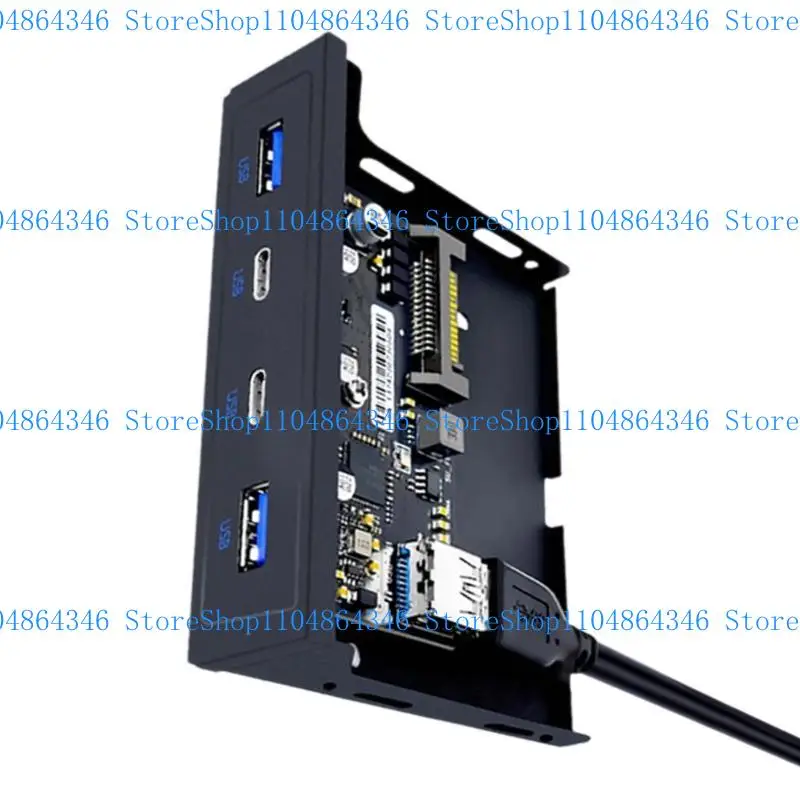 5ASD 19/20pin 3,5 "Pannello frontale USB floppy Bay 2 porta USB + 2 porta USB 3.2 5 Gbps