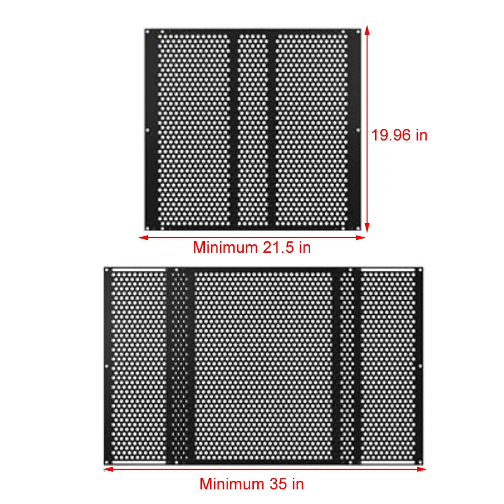 RV Screen Door Protector Adjustable Width 21.5 Inches To 35 Inches Camping Car Screen Door Grille Protective Cover