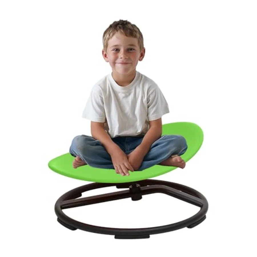 

Sensory Spinning Chair for Autistic Green Swivel Seat for Balance and Coordination Indoor Outdoor Play Toy for Ages 3+ ADHD
