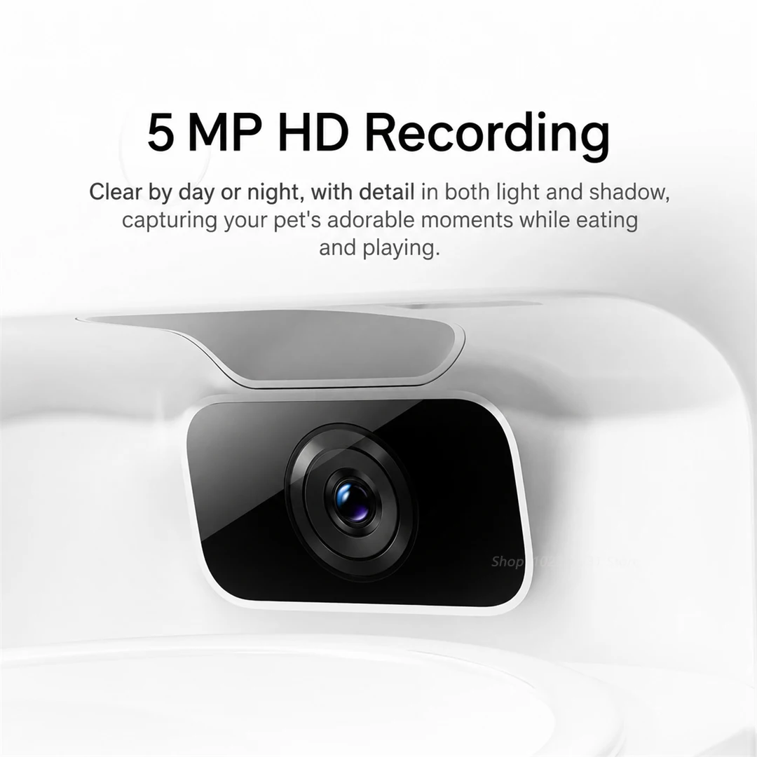 Original NEW Mijia Smart Pet Feeder 2 Camera Edition 5MP 940nm Night Vision AI Pet Detection 150° Wide Angle China Version CN