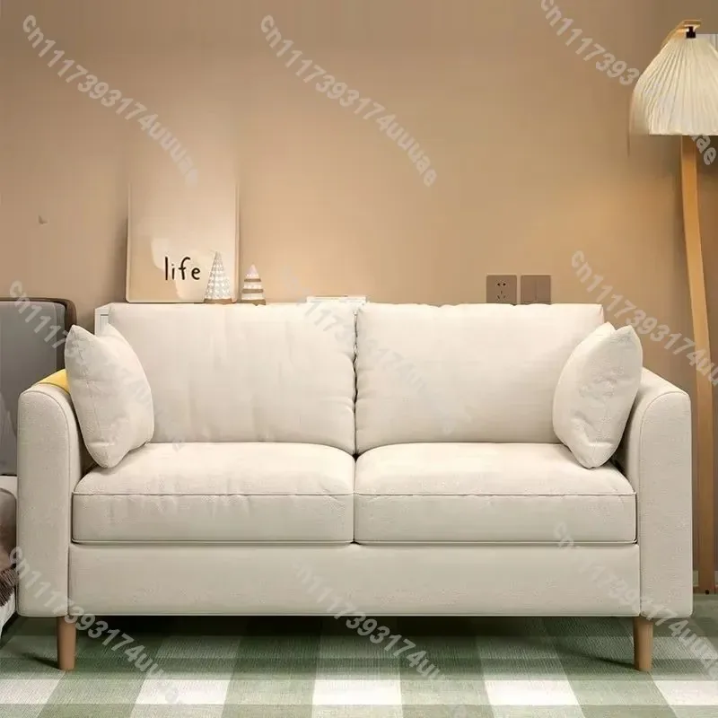 Korean Nordic Floor Sofa Low Profile Couch for Small Spaces 2 3 Seater Loveseat Modern Apartment Living Room Bedroom