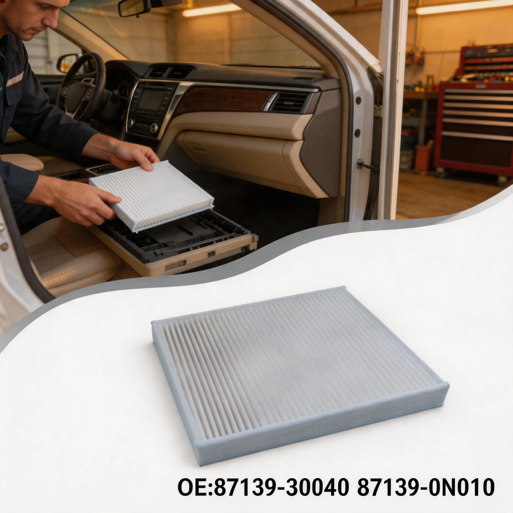 

Easy Install Cabin Air Filter Kits Replacement For Toyota Corolla Camry Levin Ruizhi Vios Highlander Air Conditioning Filter