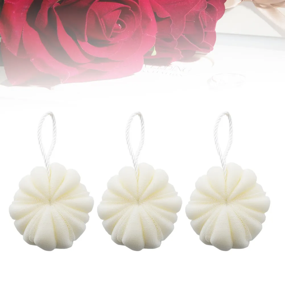 

Набор из 3 сетчатых мочалок для душа в форме тыквы для нежного отшелушивания кожи и обильной пены, с веревкой для подвешивания