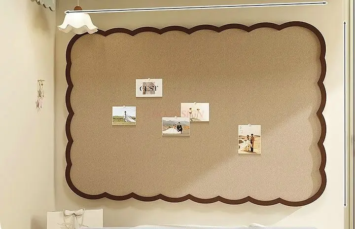 1pcs Polaroid Family Photo Display Wall Felt Wall Stickers Background Board Photo Frame Combination Photo Wall