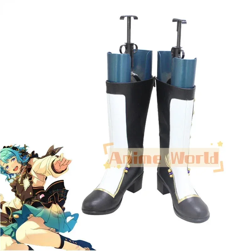 

Game Ensemble Stars Shino Hajime Cosplay Shoes PU Leather Shoes Halloween Carnival Boots Cosplay Prop Custom Made