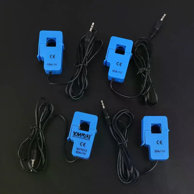 SCT-013 5A 10A 20A 30A 50A 60A 100A Split Core Current Transformer Open-Close Non Invasive AC Sensor For Energy Meter