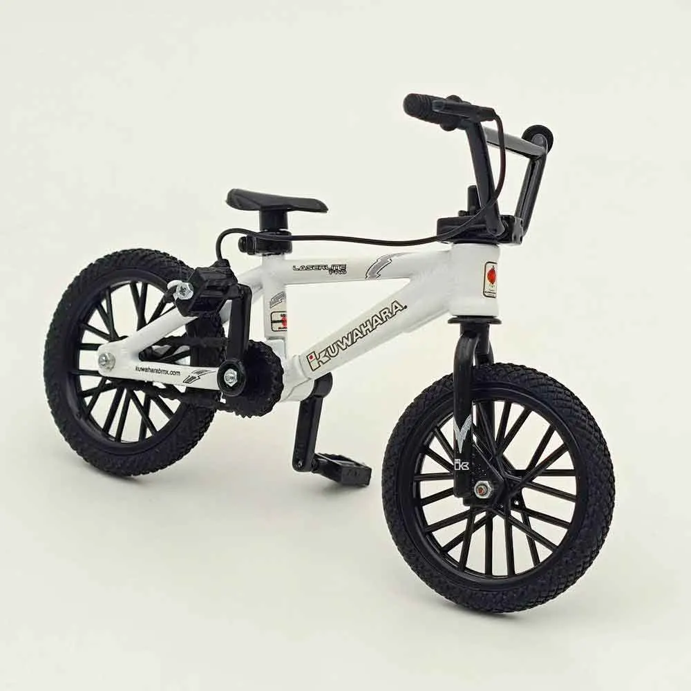 FLICK TRIX Miniature BMX Finger Bike PREMIUM Bicycle Diecast Toys Gift Kuwahara LaserLite Pro -White #1