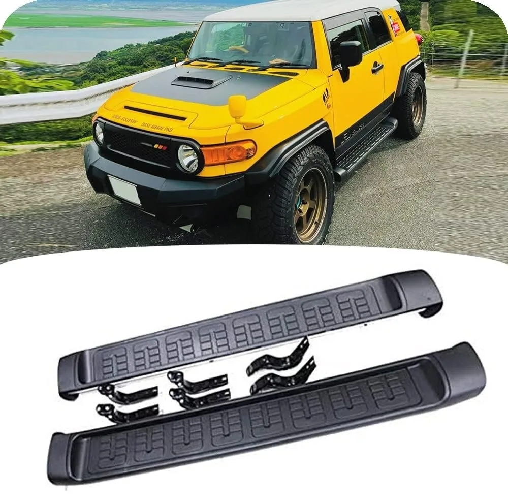 

2 шт. подходят для FJ Cruiser 2007-2021, внедорожник, боковая подножка, подножка NerfBar, алюминиевые аксессуары для педалей (с кронштейнами)