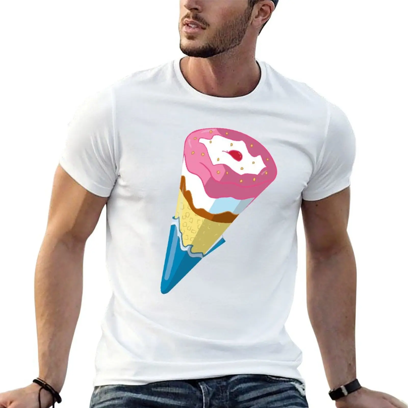 Camiseta Cornetto, camisetas gráficas para hombre, camisetas de marca de lujo de alta calidad, camisetas g man para hombre, camiseta