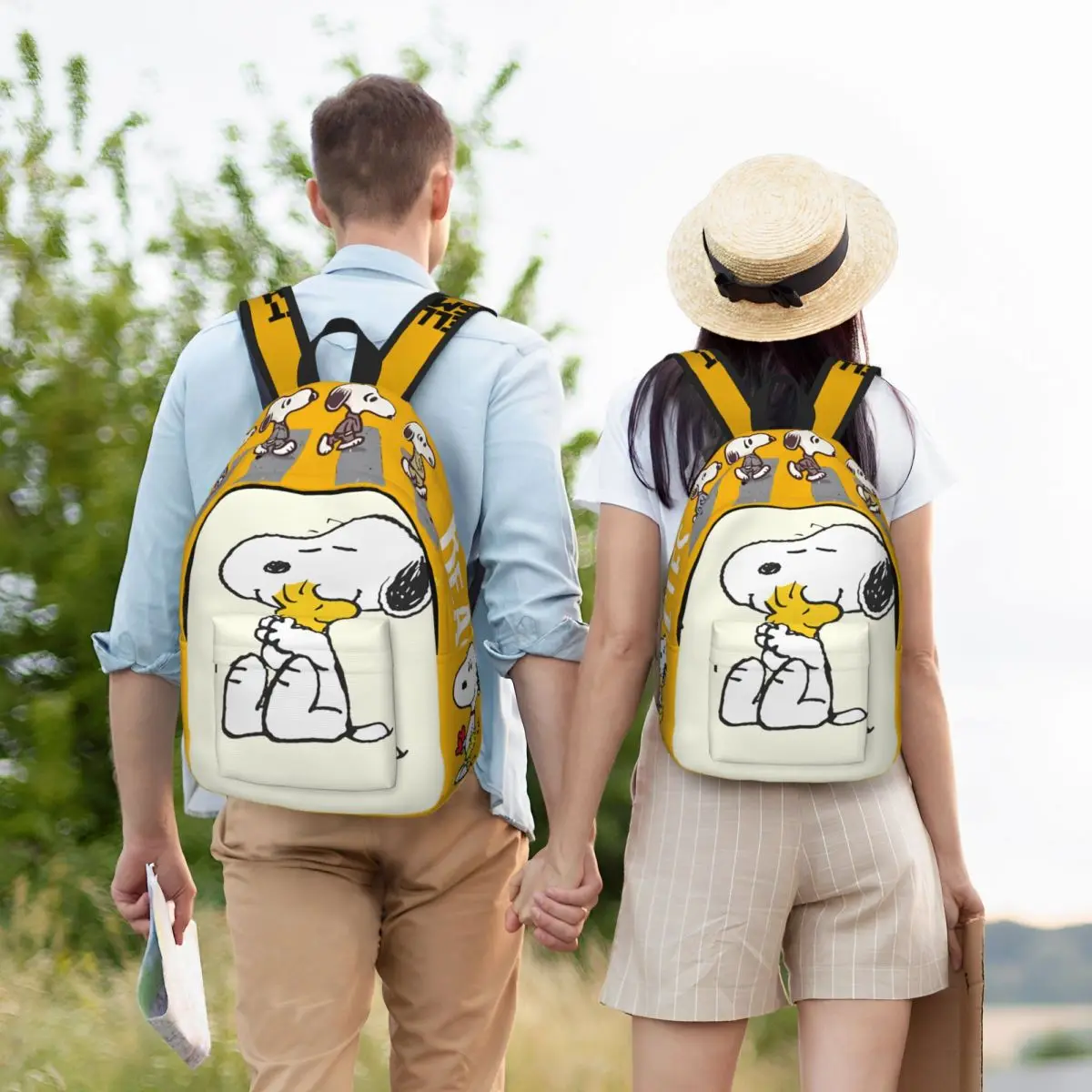 Elliott Smith X Peanuts Storage Bag Peanuts Snoopy Male Lady Fashionable Travel For Gifts Retro Washable Rucksack