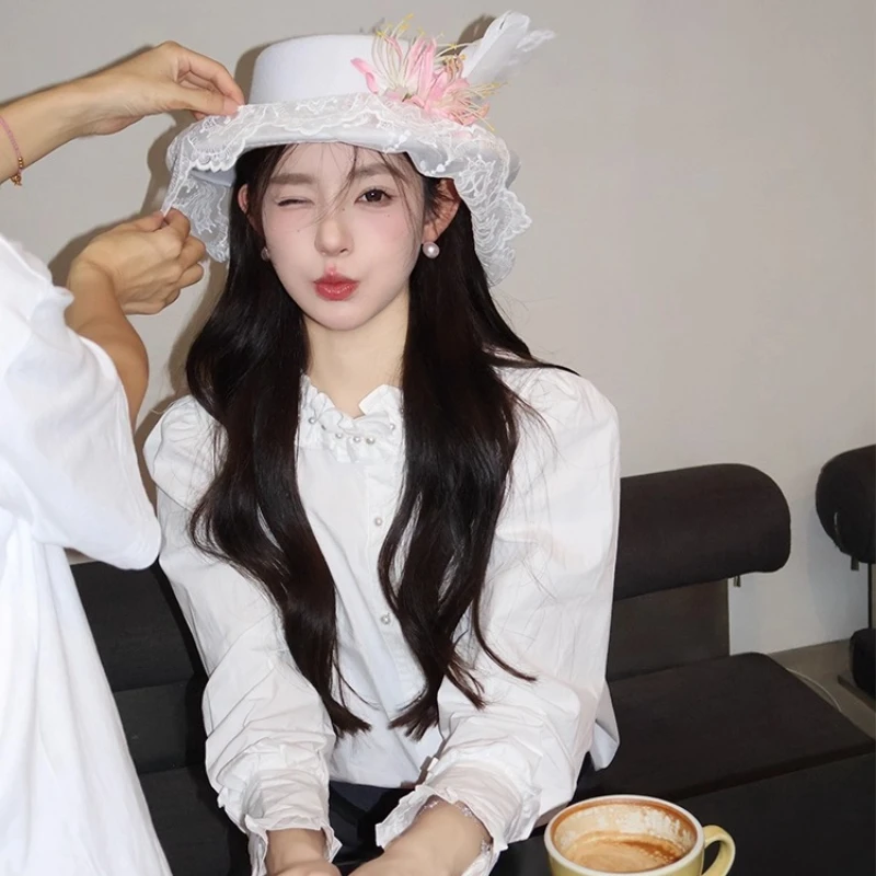 ヴィンテージコート手作りレースヴィンテージ包帯ウィザードハット大人ゴシックロリータコスプレ衣装ハロウィンパーティーの装飾 Fedoras キャップ