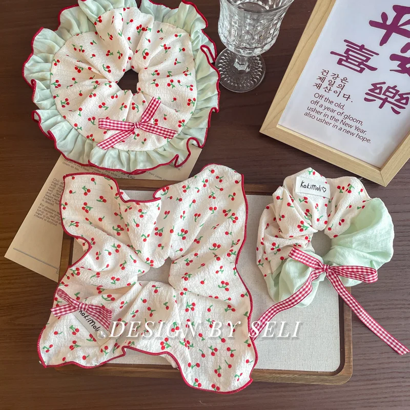 

French Ballet Style Hair Band Lace, Red Cherry Floral Hair Band, Gifts For Girls, Wives And Girlfriends