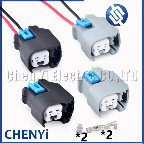 Imagen 1 del producto Conector rápido de 2 pines y 1.5mm para línea de combustible automotriz, enchufe de arnés de cableado 15419715 15423278 15423276 para EV6 USCAR