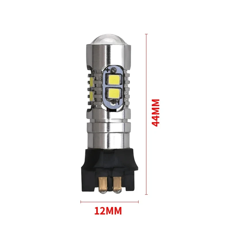 2PCS PW24W PWY24W Led Bulbs Canbus 2323 10SMD Daytime Running Light High Power DRL Lamp Car Turn Signal Light White 6000K 12V view 3