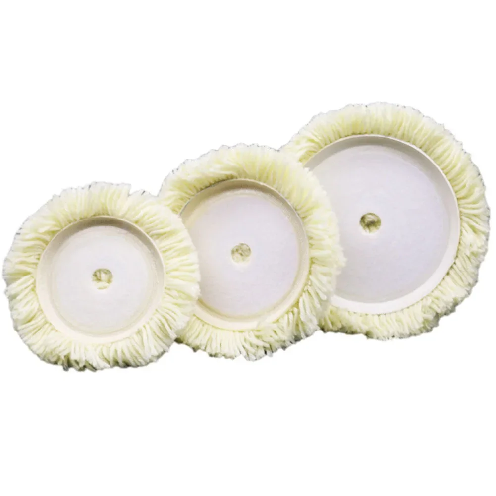 Car Wool Polish Pad Lustrando Almofadas Disco para Moagem Automática Remover Marcas Arranhões Polegada