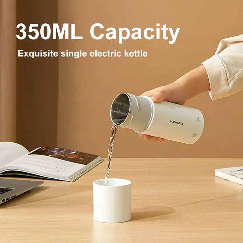 Portable Electric Kettle Electric Water Cup 350ml Multi-stage Temperature Adjustment For Travel Safety Mini Water Boiler