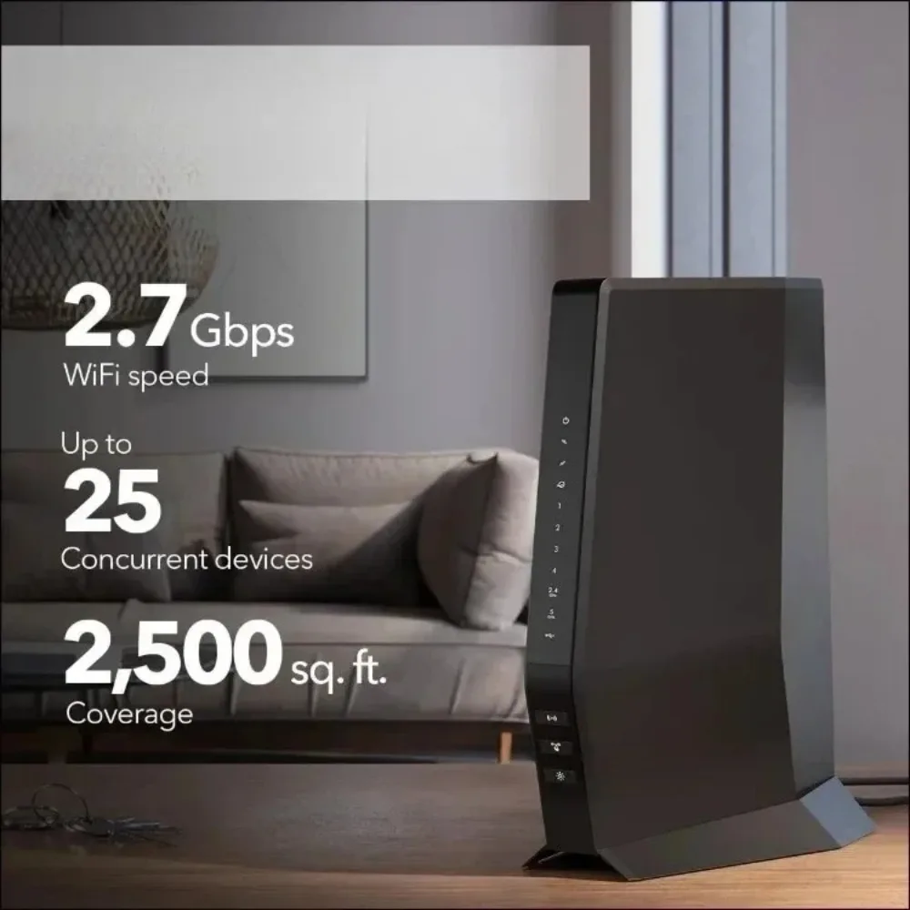 Muebles de restaurante-Envío rápido. Combo de enrutador módem Nighthawk (CAX30) módem de cable DOCSIS 3,1 y enrutador WiFi 6 - AX2700 2,7 G