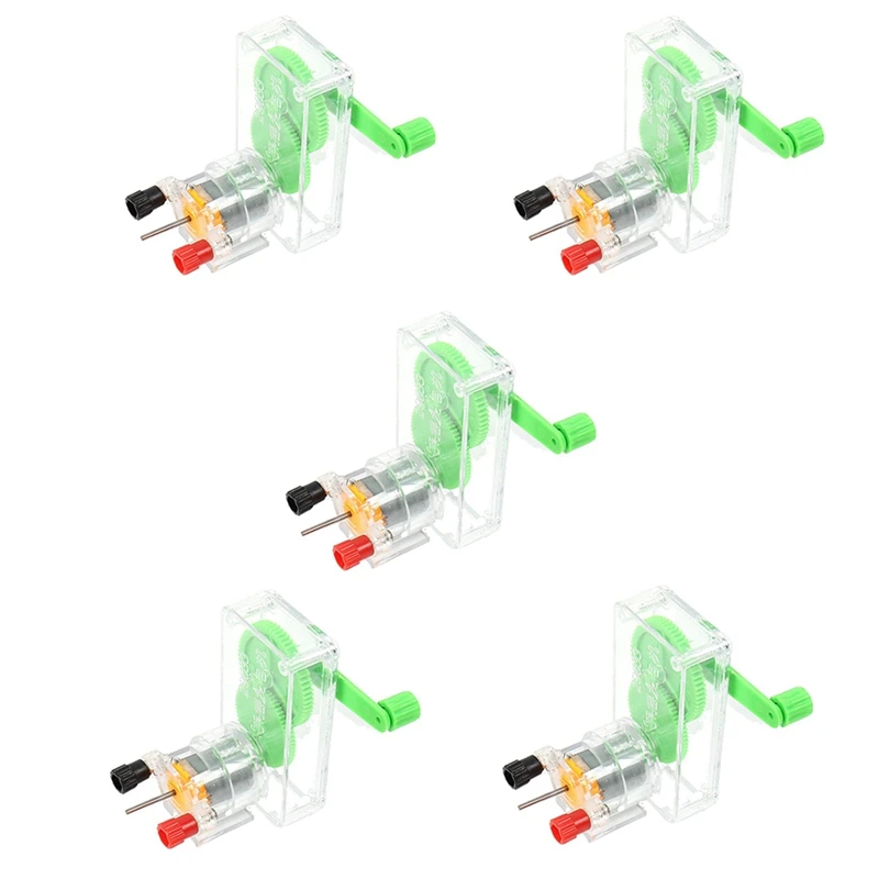 

5PCS Hand Generator Portable Generators Portable Hand Generator Experimental DIY Model Generator