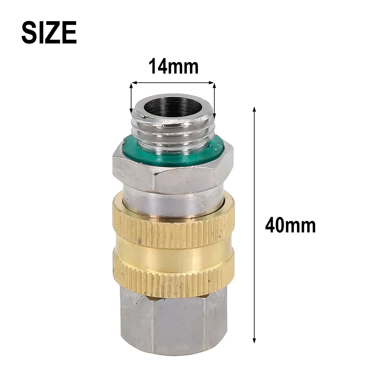 Agricultural Application Agricultural Hoses Dosing Machine Part Quick Connector 36x14mm 40x14mm Copper Sealed Silver Gold