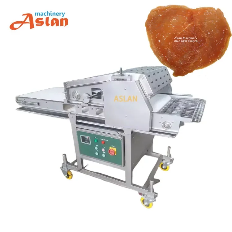 fish steak Chicken fillet nugget thin layer presser flattening machine chicken nugget pressing machine