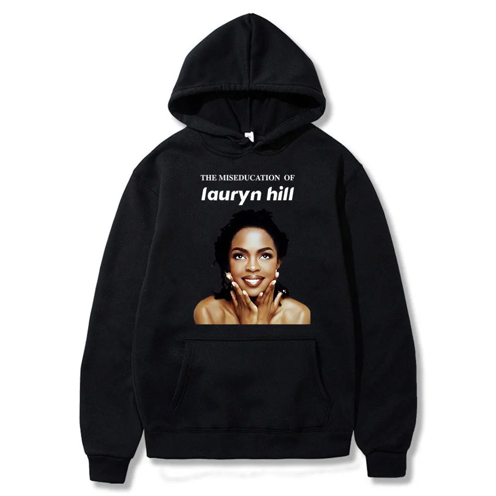 

The Miseducation of Lauryn Hill Print Hoodie Rap The Fugees Hoodies Men Women Hip Hop Oversized Sweatshirt Male Rock Pop Clothes