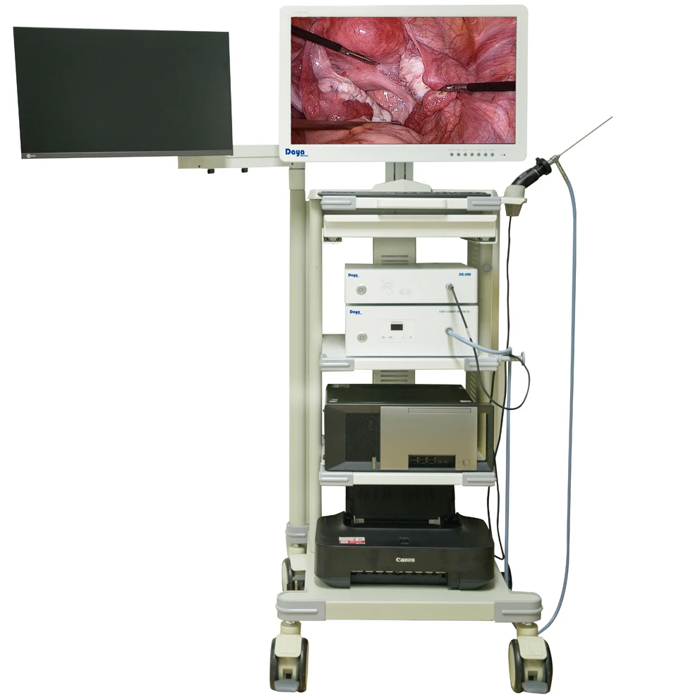 Laparoscopy Tower Medical Endoscope Camera Laparoscopic Surgery Trolley and Laparoscopic Endoscopy Tower Veterinary