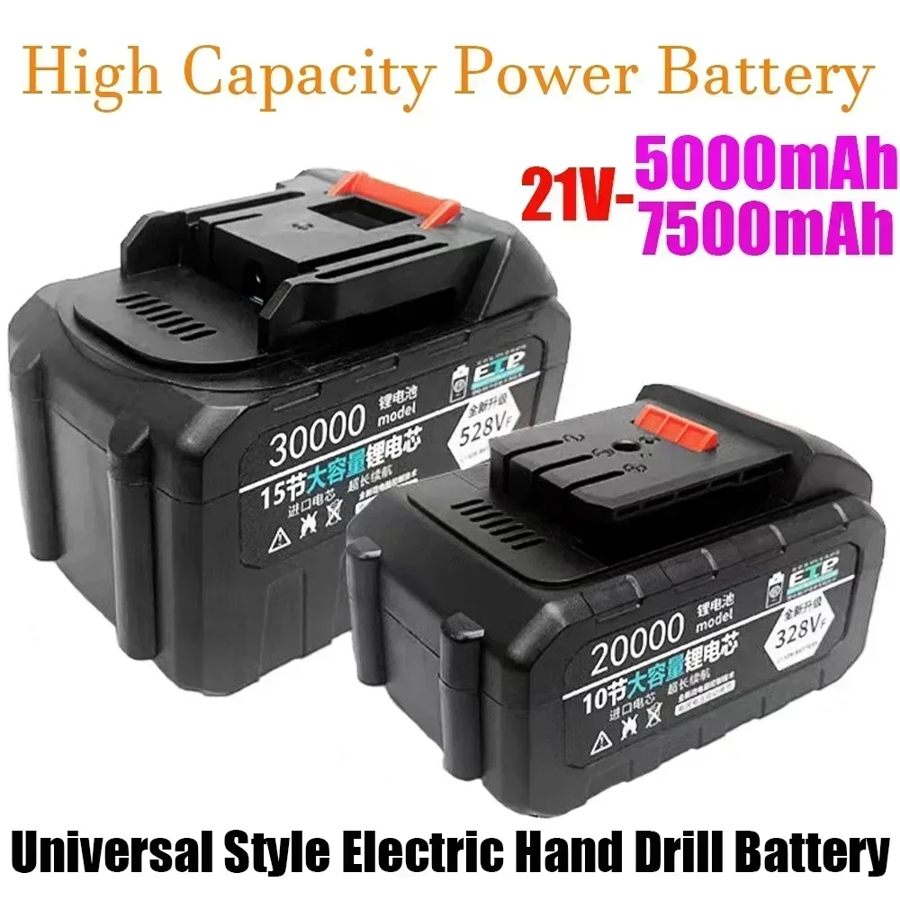 21V Rechargeable Battery 7500mAh Lithium Ion Battery For Makita Electric Power Tool Battery is 228VF 328VF 528VF EU Plug