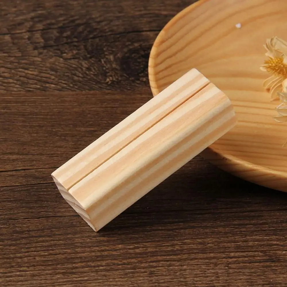 Photo Picture Events Wooden Table Number Elegant Sign Note Holder Place Card Holder Decoration Display Stand