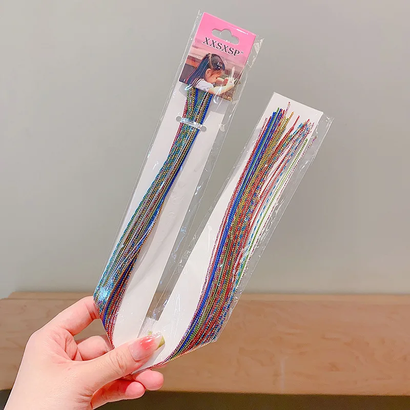 

Kids Braided Color Rope Hair Accessories Girls Dreadlock Street Dance Hair Ties Flowing Ribbon Braid Headwear