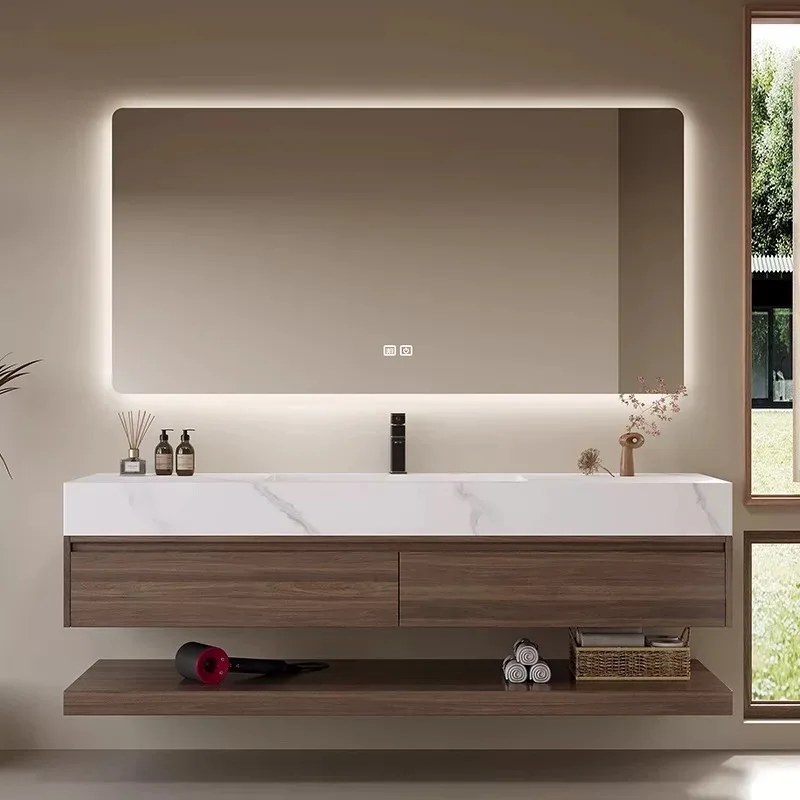 مجموعة زينة الحمام الحديثة الفاخرة مخصصة للفنادق حوض سيراميك متكامل وحوض خزانة حمام أنيقة #3