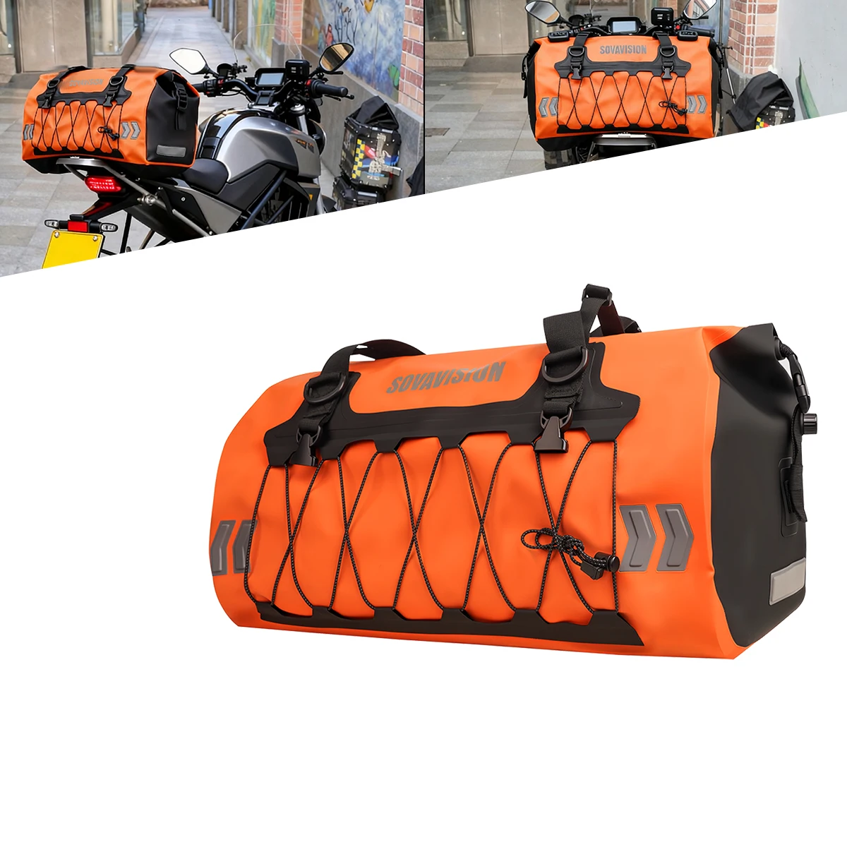 SOYAVISION Motorfiets Achtertas Droge Tas Waterdicht 20L-100L Motorfiets Tas Bagage Reistas Zadeltas Motor Accessoires