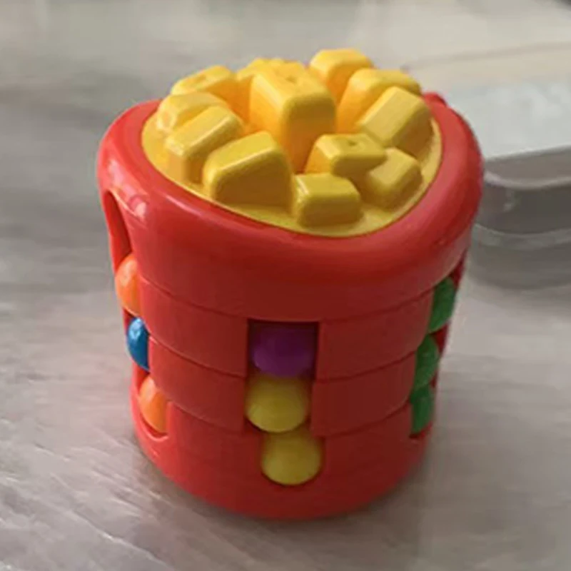 Hamburger frites haricots rotatifs magiques Puzzle jeux de défi mental qi casse-tête jouets anti-Stress cadeaux uniques