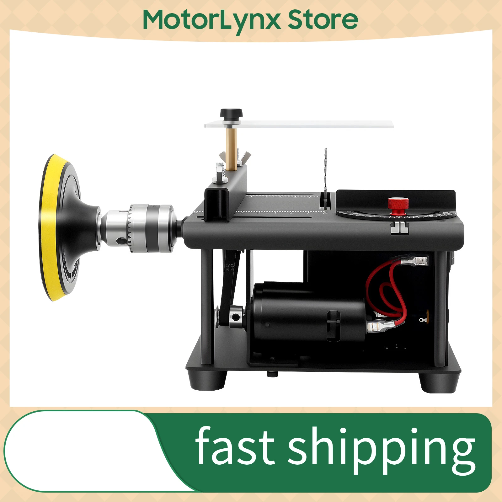 

Table Saw with Sandpapers, Multi-functional Desktop Table Saw, Mini Table Saw