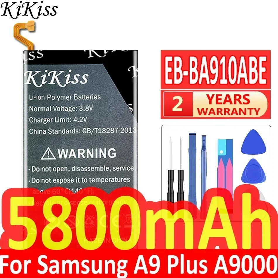 KiKiss Battery EB-BA910ABE 5800mAh For Samsung Galaxy A9 Pro (2016) A9+ SM-A9100 SM-A910 SM-A910F SM-A910DS