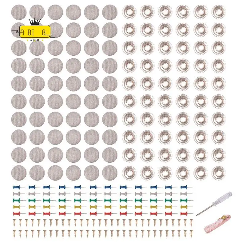 ABIB -60Pcs Diy Roof Lining Repair Kit Fix Sagging Headliner Pin Buckle Screw No Glue For Truck/Car Screw Ceiling Repair
