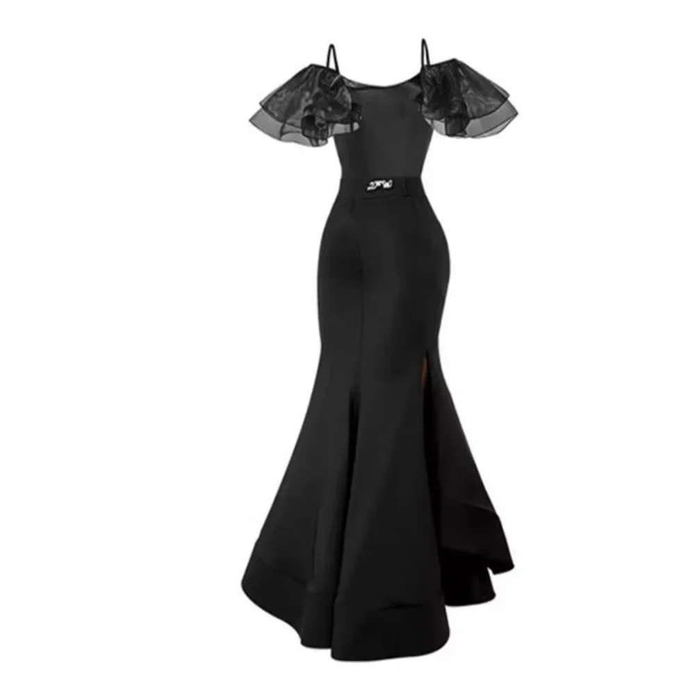 Jupe de salle de bal fendue pour femmes, vêtements de danse de valse, jupes modernes de scène, vêtements pour filles, robes de soirée chics et élégantes, Samba, nouvelle collection