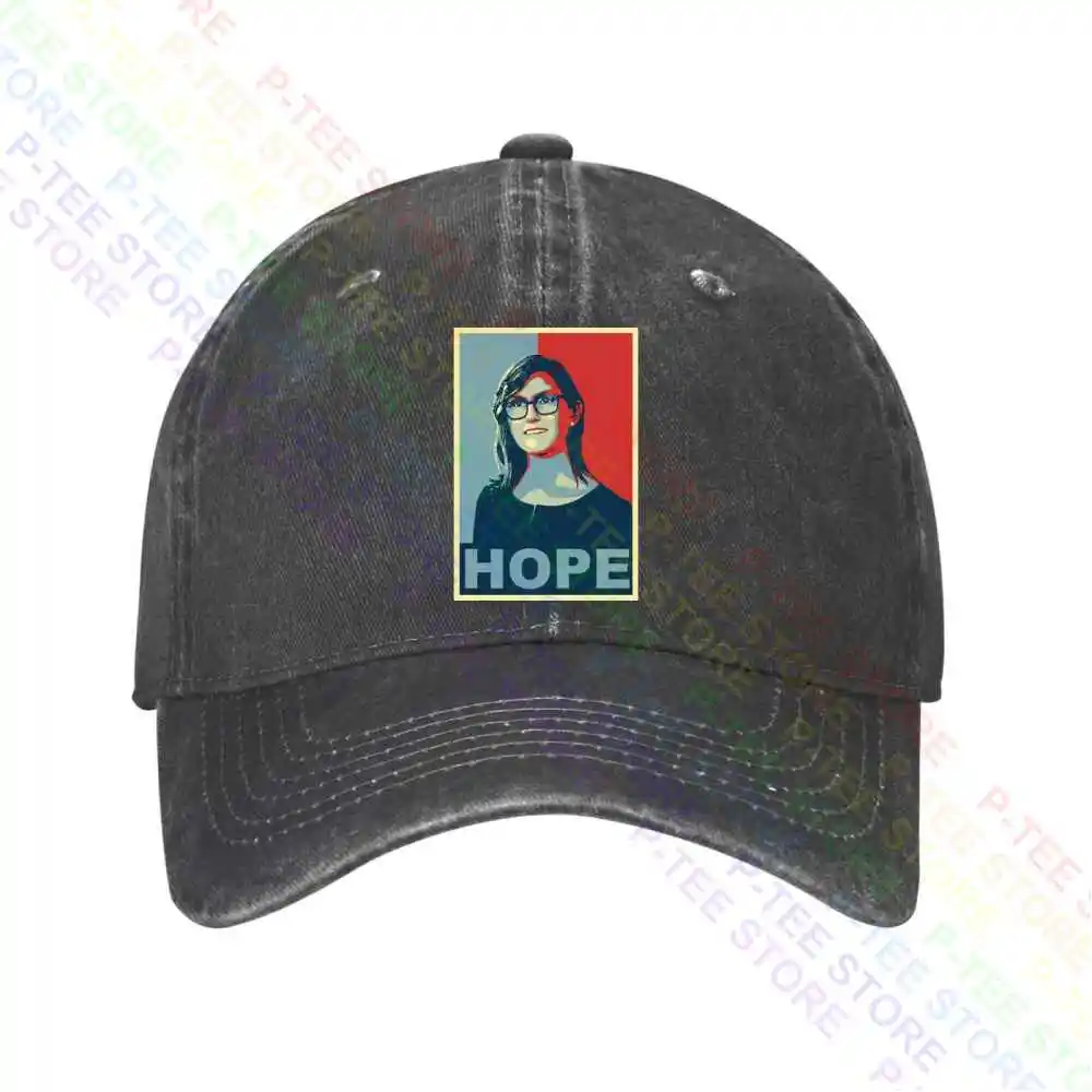 Cathie Wood Hope Obama Style Ark Invest Arkk Investor Investment Baseball Cap Snapback Caps Knitted Bucket Hat