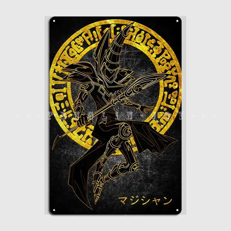 Dark Magician Yugioh Metal Plaque Poster Cinema Kitchen Living Room Personalized Wall Decor Tin Sign Poster