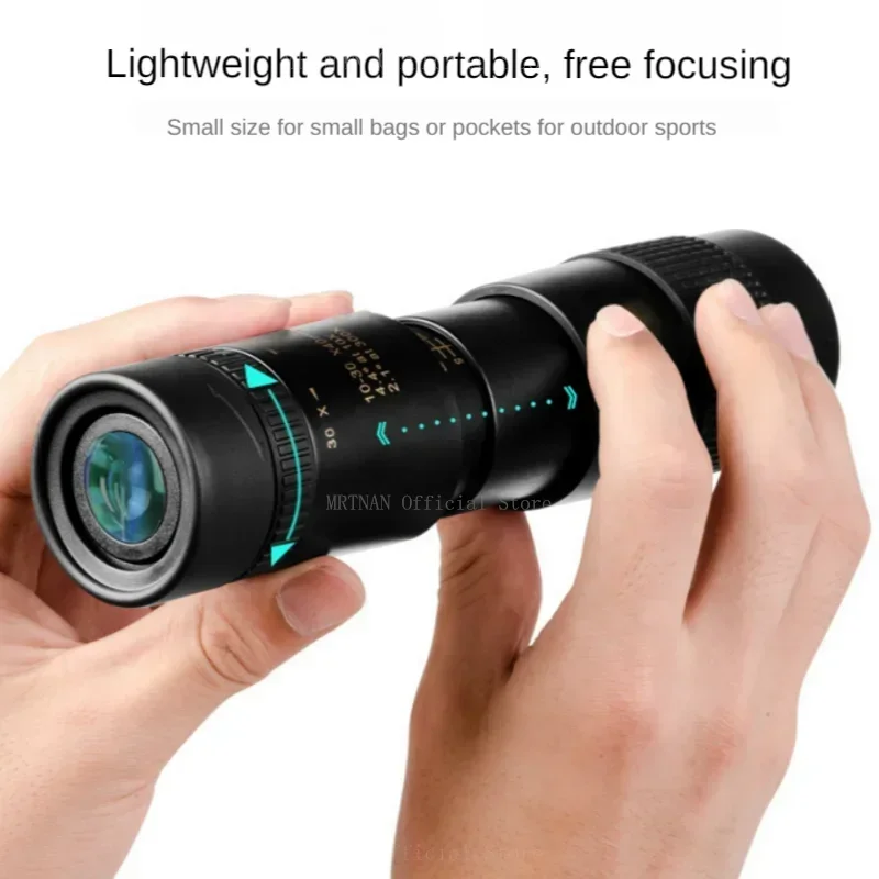 

Metal 10-300X Zoom HD Powerful Monocular Long Range High Quality Portable Professional Telescope Monocular for Hunting