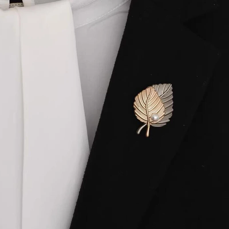 

Женские броши в виде кленового листа, корсажные булавки с лацканами, брошь с имитацией жемчуга, булавка для свитера, пальто, аксессуары для одежды, ювелирные изделия