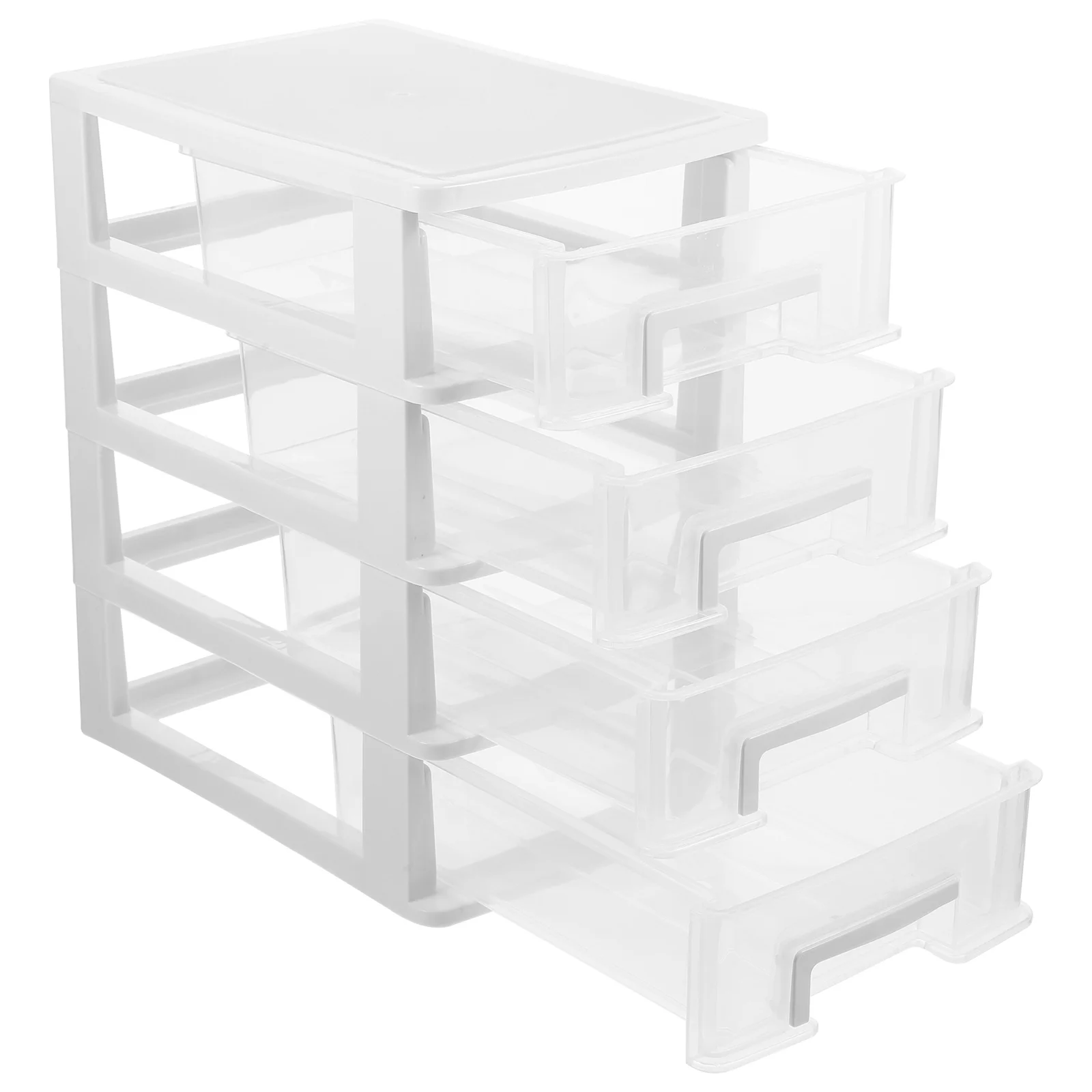

Drawer Storage Cabinet Desktop Organizer White Tabletop Bedroom Stationery Cosmetics Sundries Multi-layer Efficient Practical