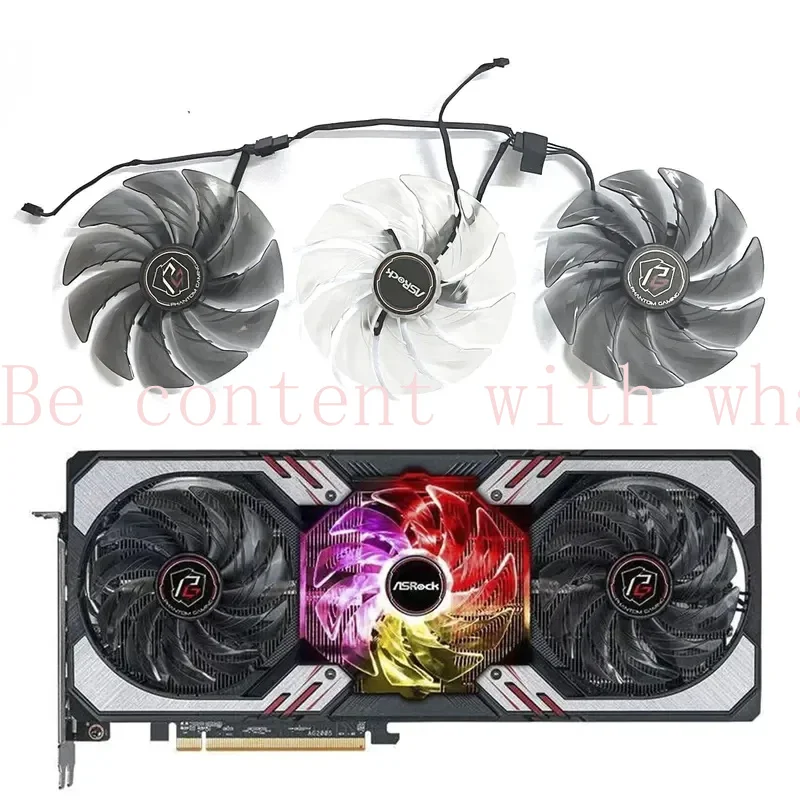 YD Brand New Original FDC10U12S9-C DC 12V 0.45A RX6800XT.GPU Fan for ASRock RX 6800XT 6900XT/ Phantom Gaming Graphics Card Cooli